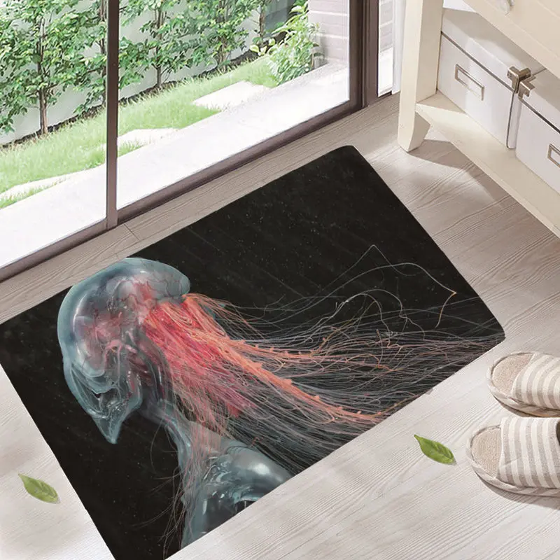 Подводный коврик Magic светящаяся Медуза World нетканый нескользящий кухонный для