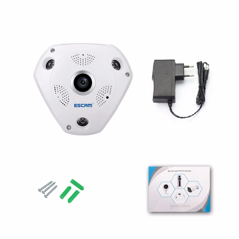 Камера видеонаблюдения ESCAM QP180 3d vr беспроводная ip-камера безопасности с функцией