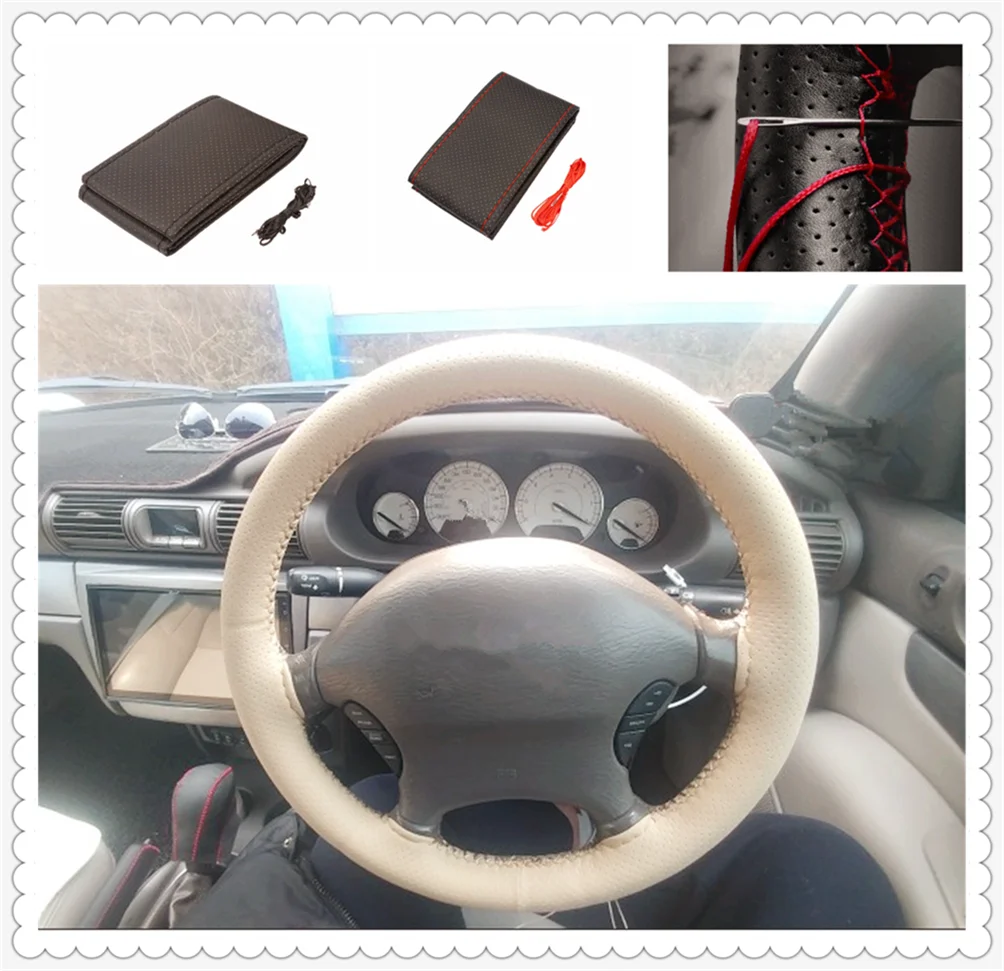 Car shape steering wheel cover knitting hand sewing auto parts for Mercedes Benz E53 C63 C43 C-Class AMG GL550 F800 A200 | Автомобили и