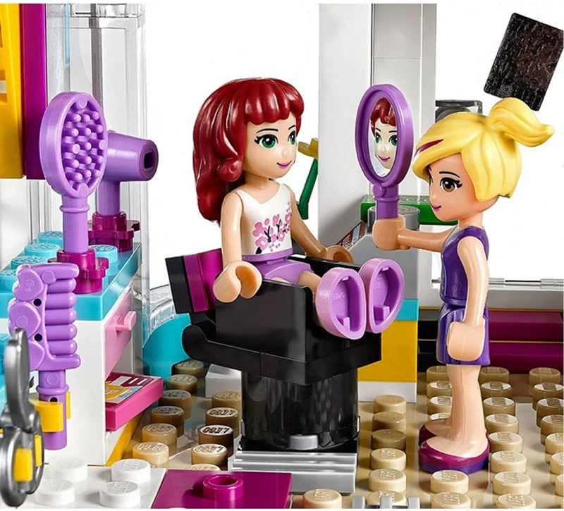 341 шт. 10539 друзей серии Красота салон Building Block Кирпичи Модель игрушки для Детский