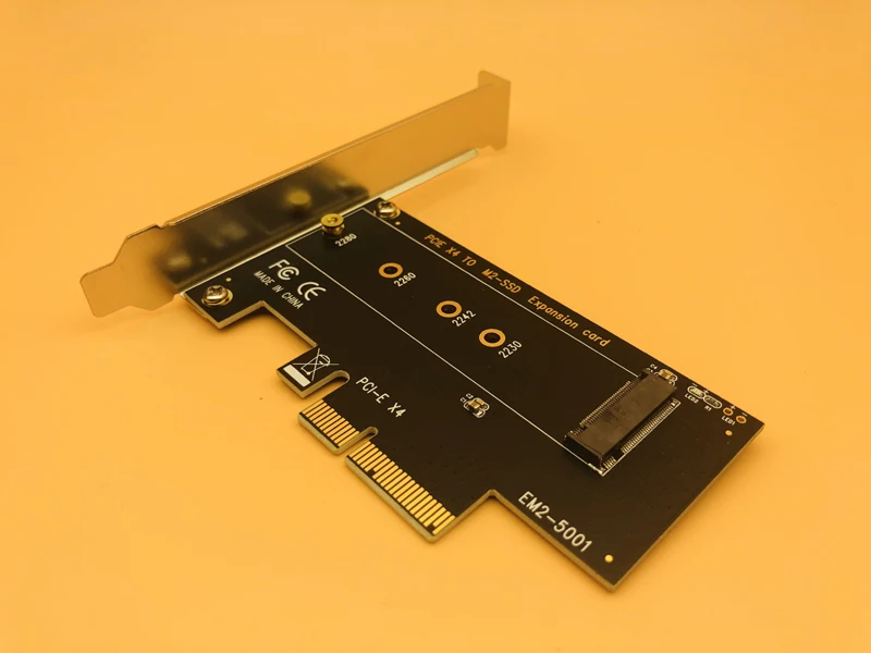 Плата адаптера M.2 NVMe SSD к PCIe порт для ключа M поддержка PCI Express 3 0x4 2230 2242 2260 2280 Размер