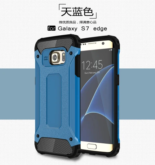 Синий Для samsung Galaxy S10 5G S10E S9 S8 Plus S7 S6 Edge S5 противоударный чехол для samsung Galaxy Note 9 8 5 4 задняя крышка - Цвет: Синий