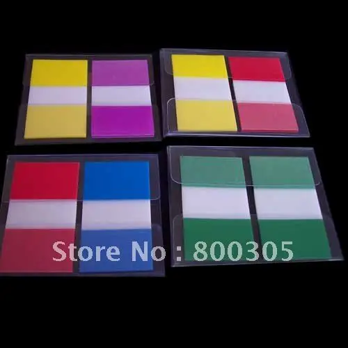 Free shipping POP UP Z STYLE 2 strip PET film color index