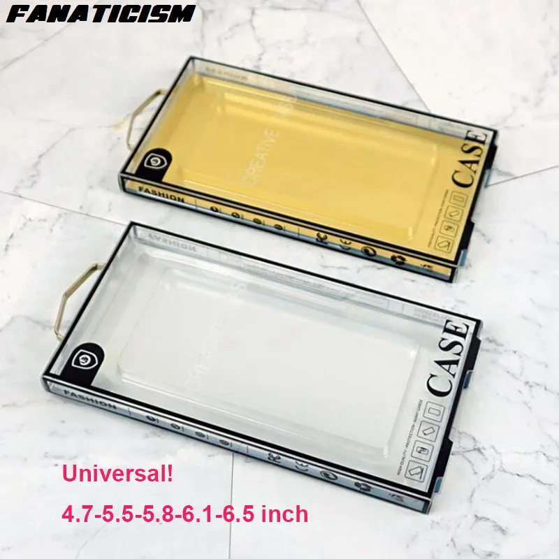 Фанатизм роскошная коробка из ПВХ, упаковка для iPhone XR XS Max 6s 7 8 Samusng S10e S10 S9 S8 Plus, чехол, Универсальная розничная упаковка