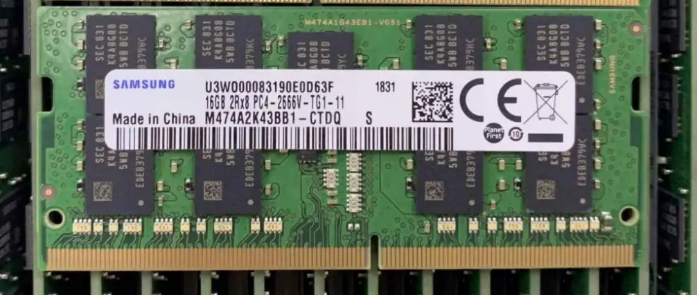 DDR4-2666 16GB ECC SO-DIMM памяти ноутбука B