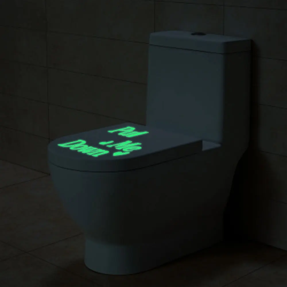 Фотообои искусство WC настенные стикеры флуоресцентные наклейки для ванной