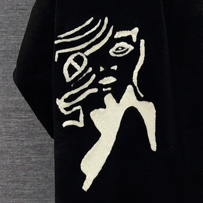 Шуба из мутона новинка 2019 зимнее пальто натурального меха Женская куртка