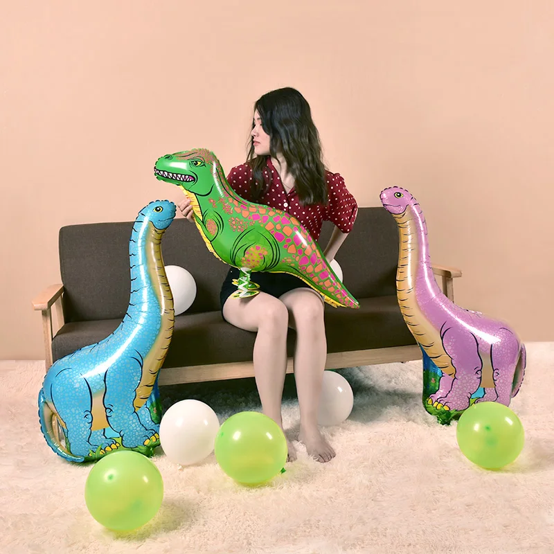 1 шт. гигантский динозавр Фольга Воздушный шар Мальчики воздушные шарики в виде