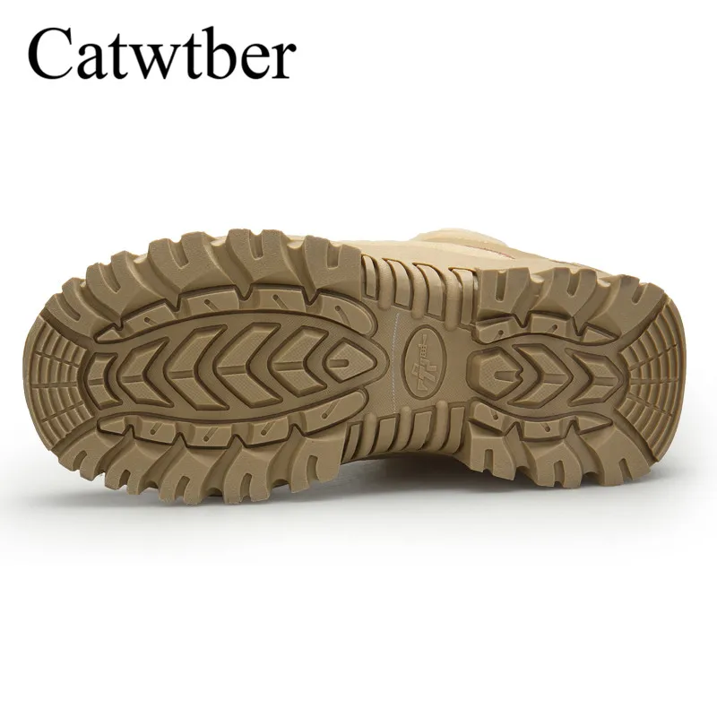 Catwtber 2018 Men Desert Tactical Military Boots Outdoor Mens Work Shoes Army Boot Zapatos Ankle Lace-up Combat Footwear | Обувь