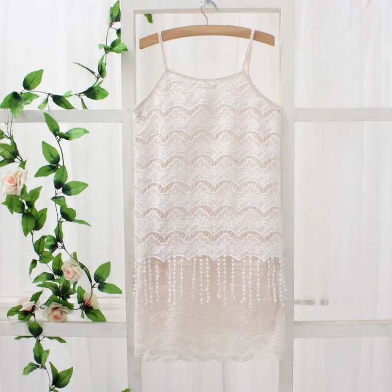Кружевное платье в стиле Лолиты с вышивкой кроше милое Mori Girl Vestido Renda Verao сарафан