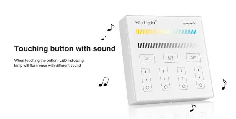 Milight T1/T2/T3/T4/B0/B1/B2/B3/B4/B8 яркость/CT/RGB/RGBW/RGB+ CCT 2,4G беспроводной светодиодный умный пульт дистанционного управления регулятор линейного светильника