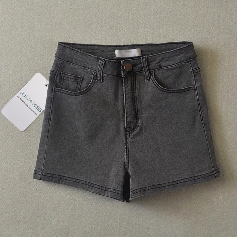 Высокое качество! Женские джинсовые шорты с высокой талией 3 цвета | Женская