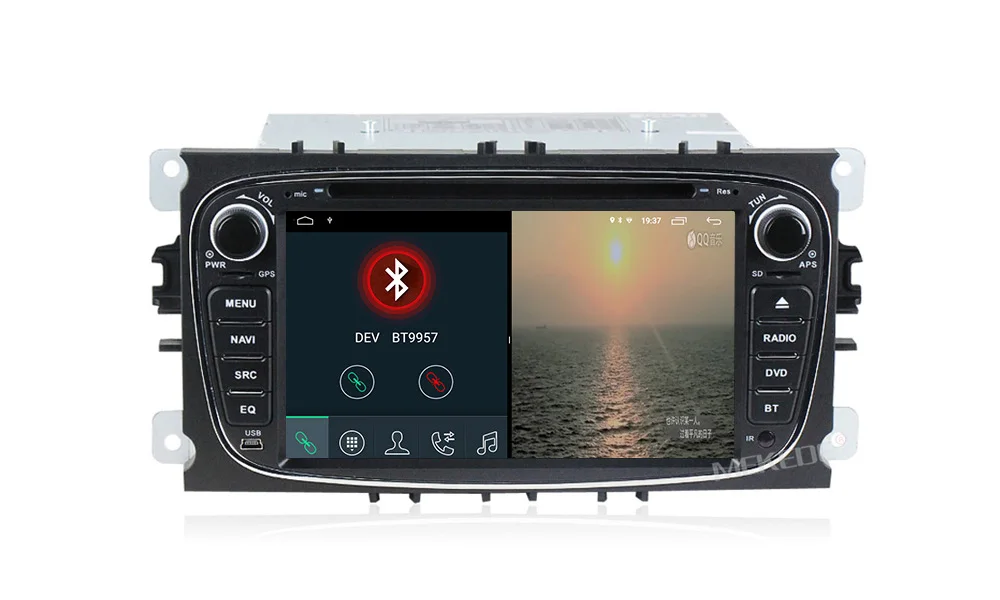 HD Android 9,1 2+ 32G Автомобильный dvd-плеер 2 Din радио gps Navi для Ford Focus Mondeo Kuga C-MAX S-MAX Galaxy Аудио Стерео головное устройство