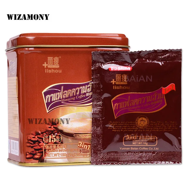 Кофе wisamony Lishou для похудения растворимый кофе из натурального Таиланда 100%