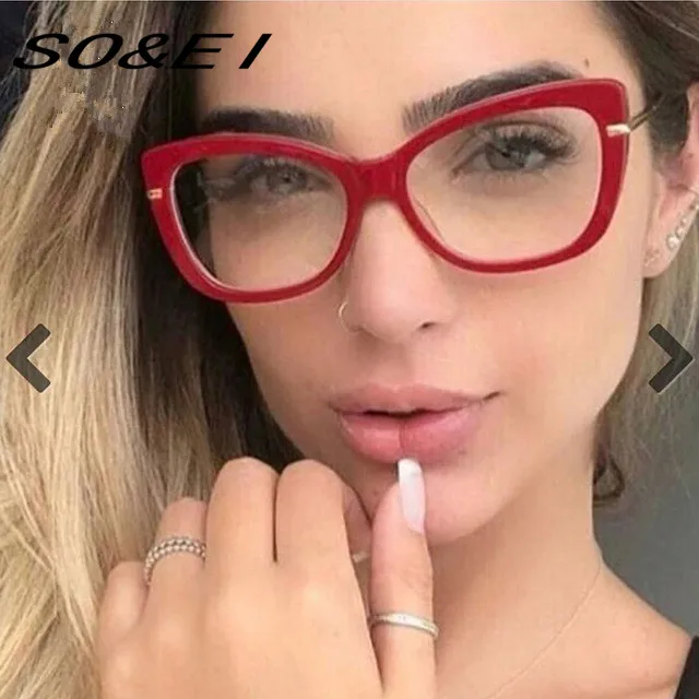 SOEI Ultra Light Для женщин квадратные очки кадр классический мужчин прозрачные линзы