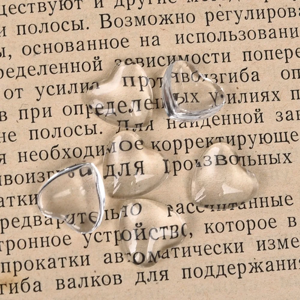 Сердце прозрачное кабошон прозрачное стекло для DIY для изготовления украшений вручную Подвески Аксессуары 8 мм 10 мм 12 мм 16 мм 18 мм 25 мм 30 мм
