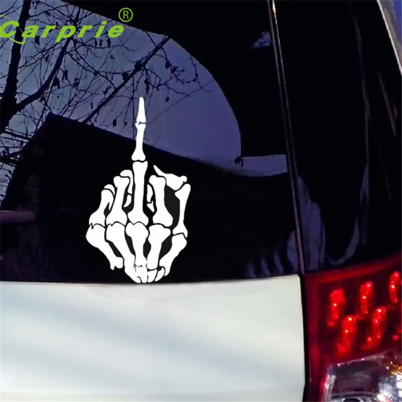 2019 Hot Selling Skull Middle Finger Car Stickers Window Decorative Sticker Funny Decal Gift Jul 5 | Автомобили и мотоциклы