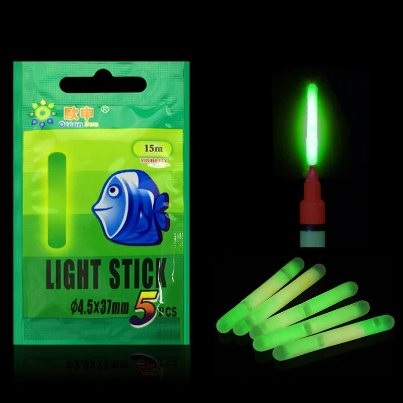50pcs/20pcs 4.5*37mm Fishing Float Fluorescent Lightstick Light Night Rod Lights Dark Glow Stick Useful Tackle | Спорт и развлечения