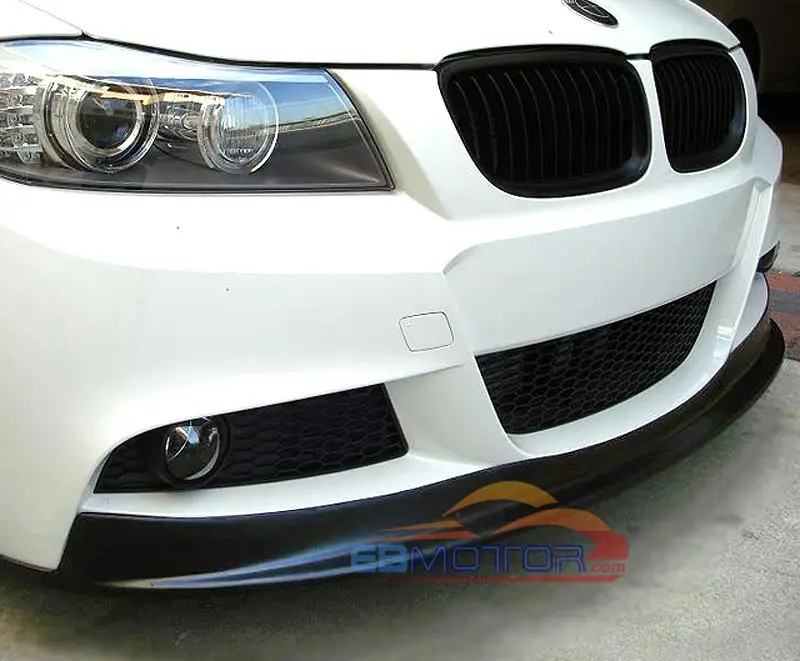 Неокрашенный AK стиль передний спойлер для BMW 3-Series E90 E91 LCI Mtech спортивный бампер
