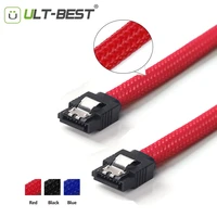 ult best 5pcs 50cm sata 3 0 iii sata3 7pin data cable 6gbs ssd cables hdd hard disk drive cord line with nylon premium sleeved