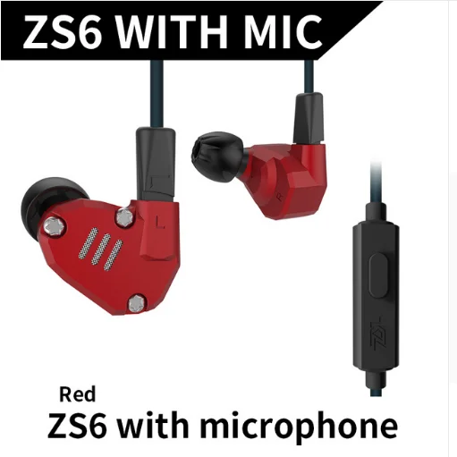 KZ ZS6 2DD+ 2BA Гибридный в ухо наушник Monito Запуск Спорт bluetooth наушники Металлические Наушники Hi-Fi DJ гарнитура вкладыши