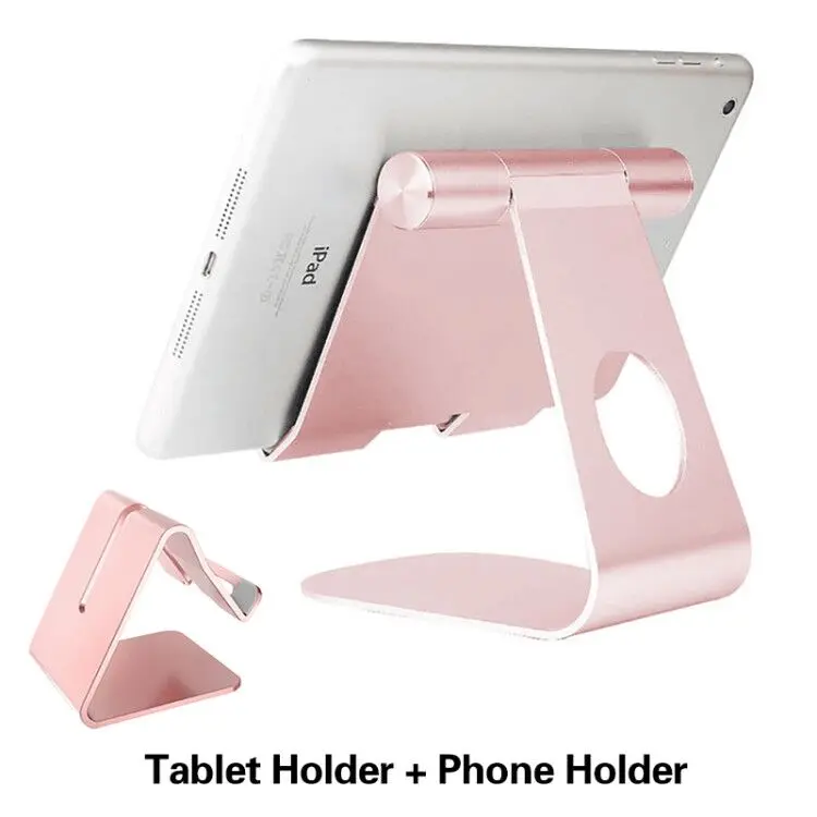Универсальная Алюминиевая Подставка для планшета для Apple ipad кронштейн для iphone x/8 m ipad samsung Galaxy tab подставка держатель - Цвет: Tablet Phone Holder