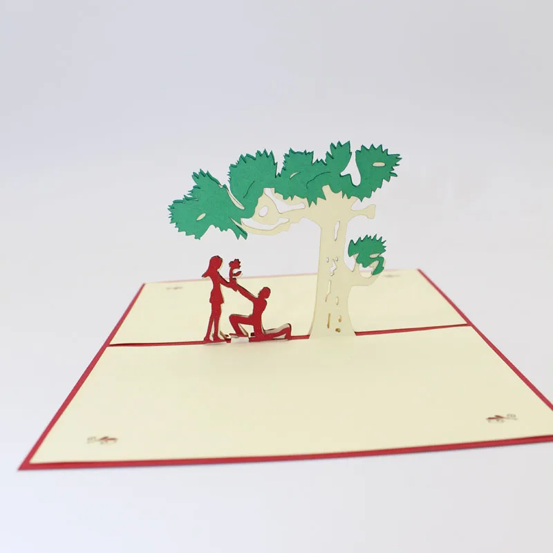 3D высококачественные бумажные приглашения для мальчиков ручной работы под
