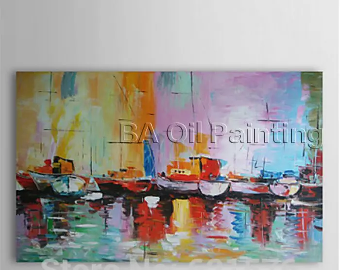 Ручная роспись большого размера современное настенное искусство абстрактная