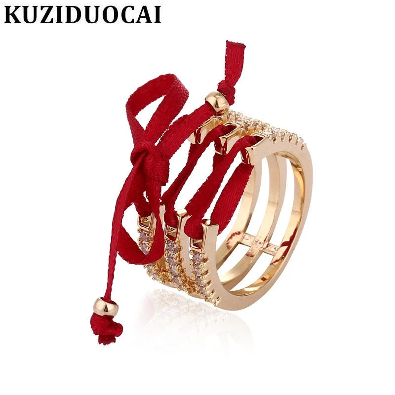 Kuziduocai 2018 Новинка! Модные Изящные Ювелирные изделия из титановой стали с лентой