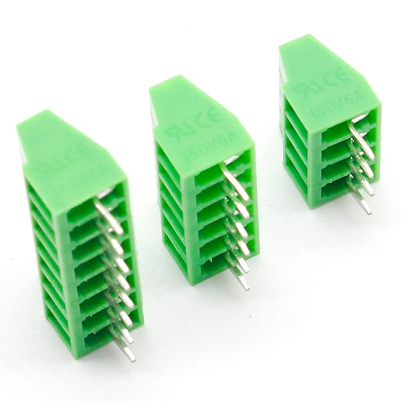 50 шт. 2 54 мм PCB универсальные Винтовые клеммные блоки коннектор 2/3/4/5/6/7/8/9/10 12 Pin/Poles