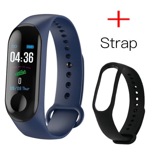 M3x Dark Plus Strap MAFAM, умные часы для мужчин и женщин, монитор сердечного ритма, кровяное давление, фитнес-трекер, умные часы, спортивные Смарт-часы, часы для IOS, Android - Color: M3x Dark Plus Strap