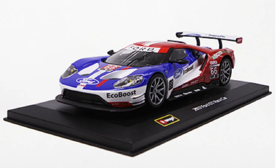 Bburago 1:32 2017 Ford GT гоночный автомобиль NO.66 Daytona литой под давлением модели Новый в