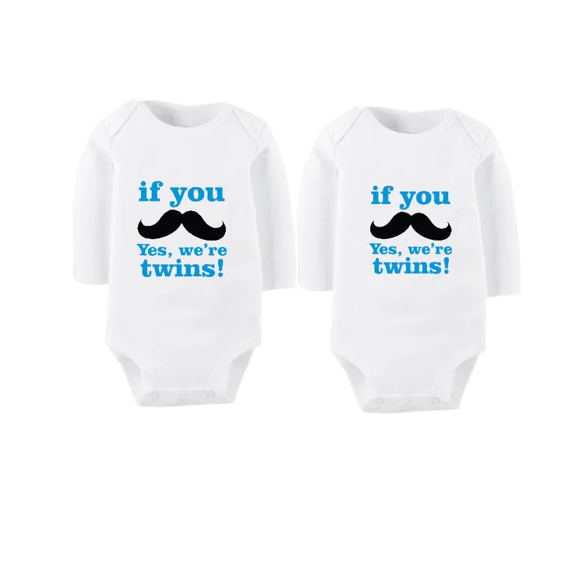 Забавный детский комбинезон Culbutomind Born Together Friends Forever Twin комплект из 2 предметов:
