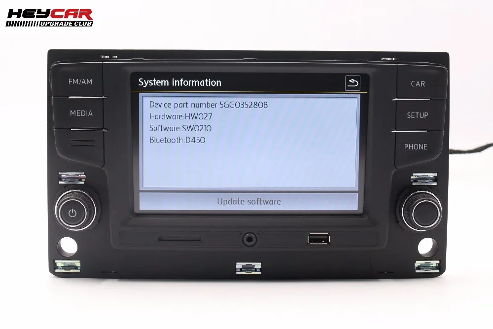 HEYCAR для VW Golf 7 MK7 VII Passat B8 6 5 &quotMIB радиоприемник система с поддержкой Bluetooth 5GG 035 280