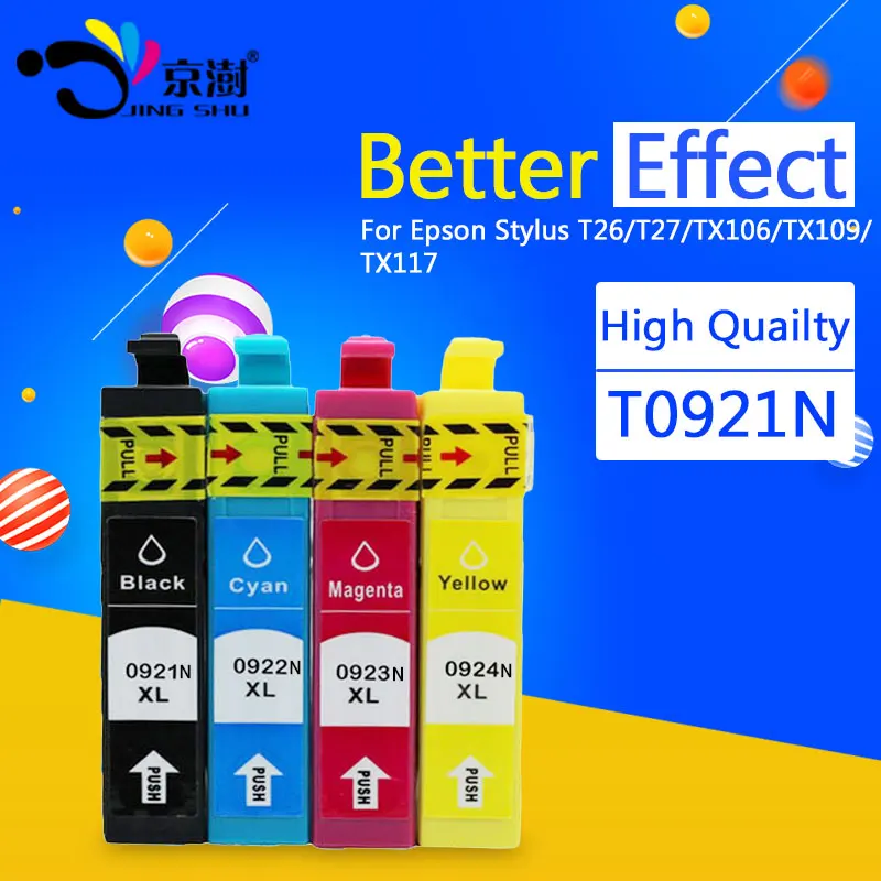 Совместимый чернильный картридж 92 92N T0921N T0924N T0921 для EPSON Stylus T26 T27 TX106 TX109 TX117 CX4300 C91