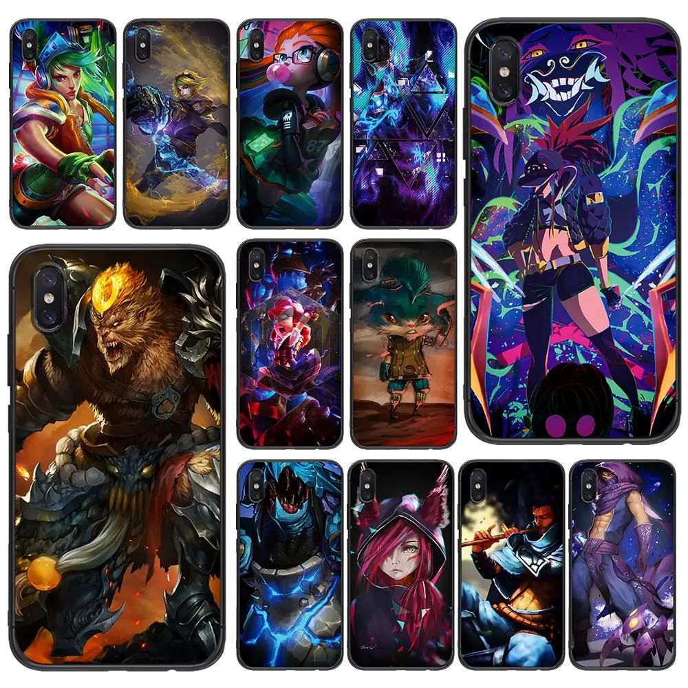 Мягкий ТПУ чехол League of Legends для Xiaomi Redmi Mi6 8 9 A1 A2 F1 Plus 5/5 M8 Lite силиконовый задней