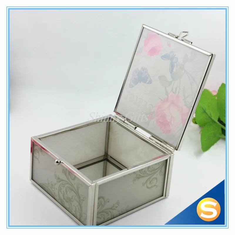 Modern Fashion Style Glass Jewelry Box Trinket | Дом и сад