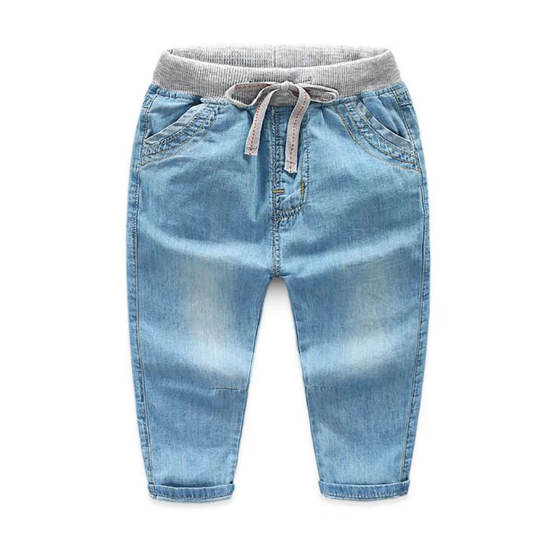BibiCola/2018 новые детские джинсы для мальчиков и девочек повседневные стильные