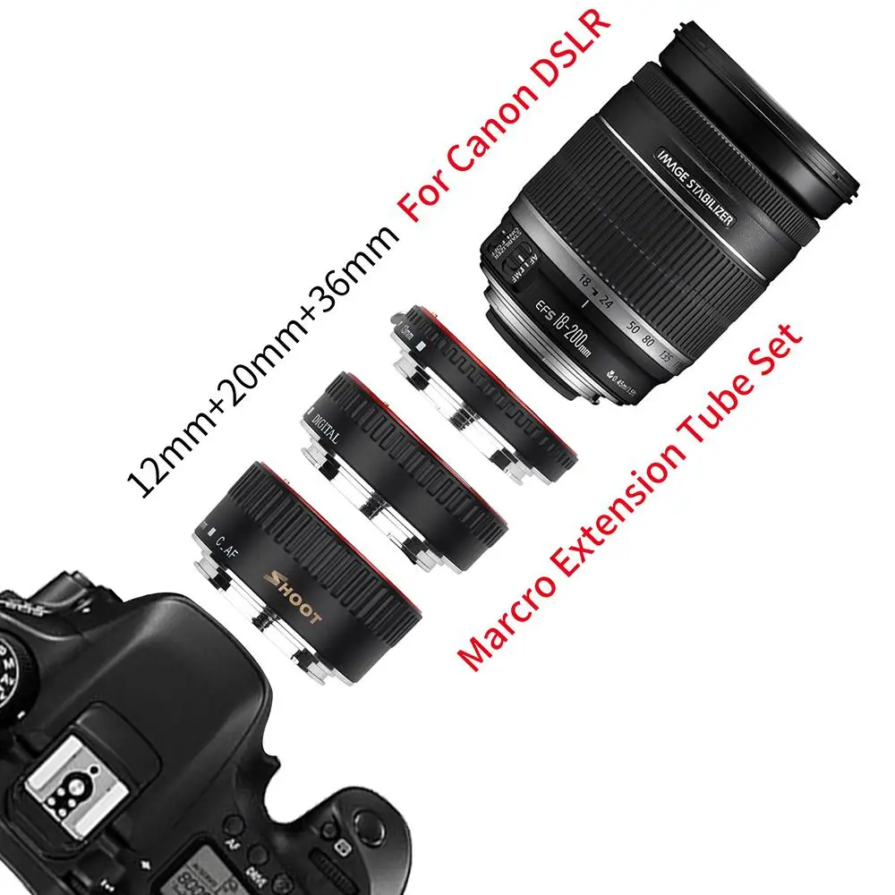 BEESCLOVER металлическое TTL макроудлинительное кольцо с автофокусом для Canon 600d 500d 80d EOS