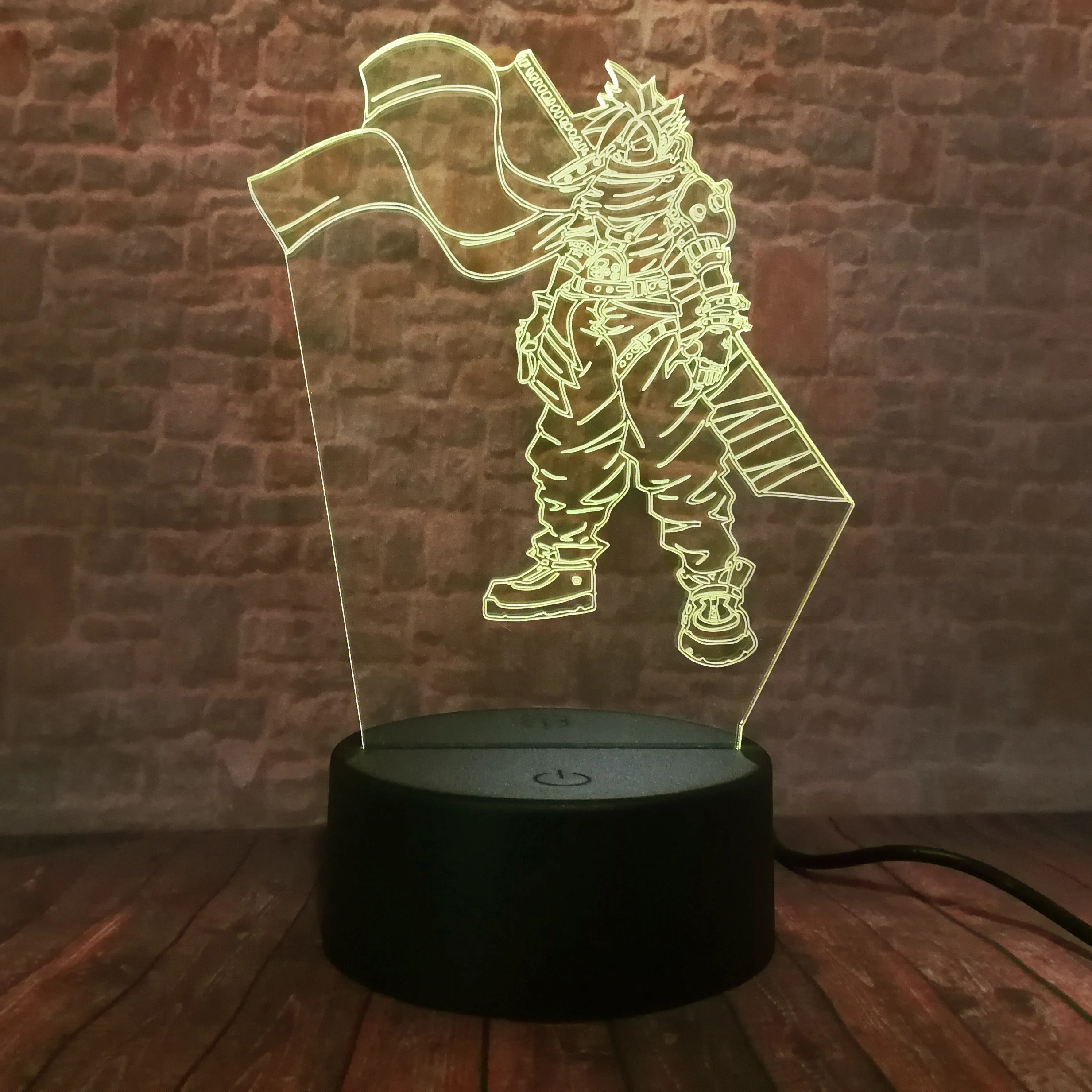 Японское аниме Наруто 3D Momochi Zabuza Kirigakure no Kijin экшн-фигурка LED RGB 7 цветов подарки для