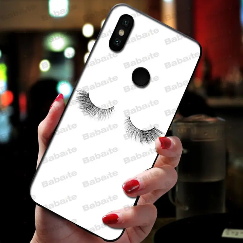 Babaite ресницы для макияжа губ DIY Окрашенные аксессуары телефона чехол xiaomi mi 8se 6 mi8lite
