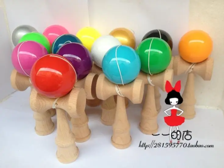30 шт. размер: 18 5 см веселая японская традиционная игра шар Kendama красочная
