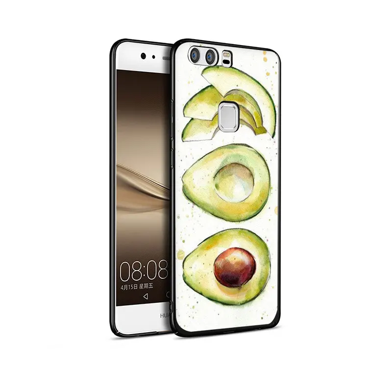 Авокадо мягкий телефон чехол для Huawei P8 9 Lite P10 P20 30 Lite Pro P smart