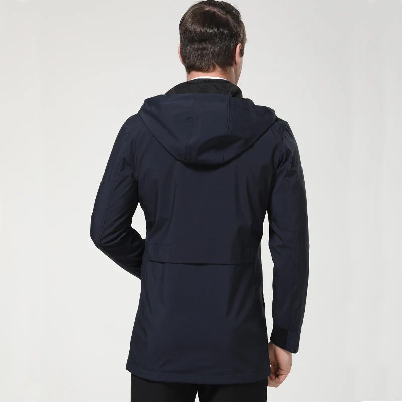 Мужские куртки Свободные повседневные удобные модные пальто одноцветные с