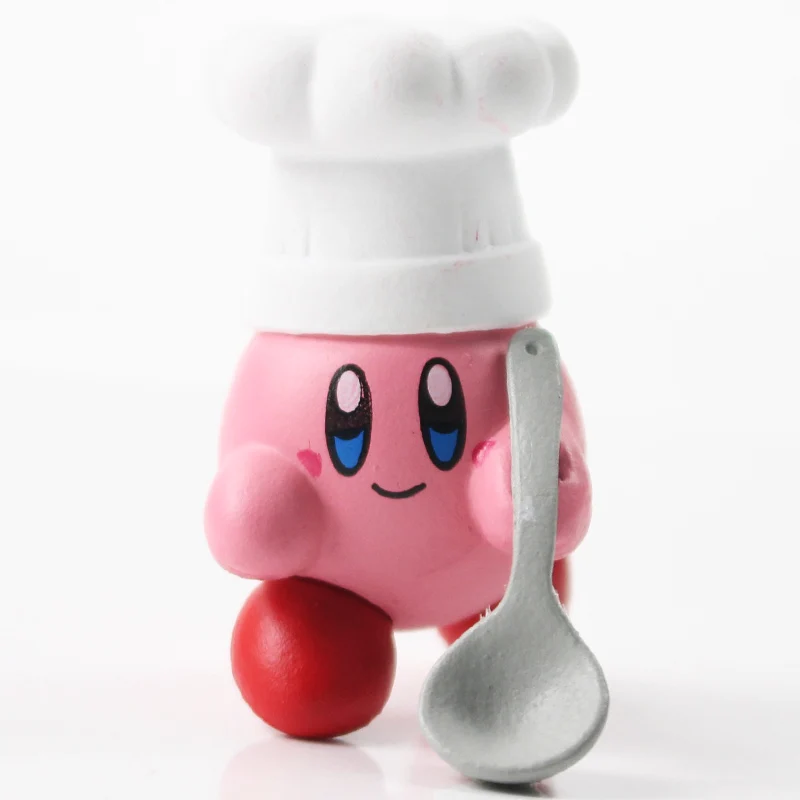 3-4 см 6 шт./лот экшн-фигурка Kawii Kirby wзора Doo ПВХ модель игрушек |