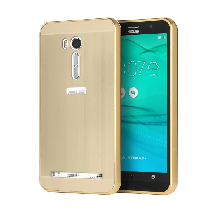 Zenfone Go ТВ ZB551K случае покрытие матового металла Алюминий бампер + PC акрил 2 в 1