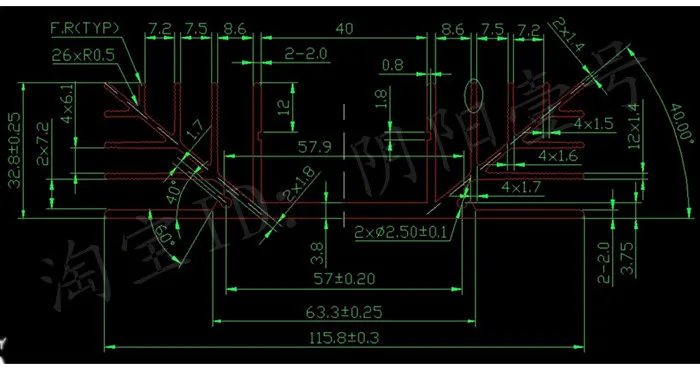 Радиатор мм 32 8x115 8x100 алюминий радиатора высокое качество радиатор светодио дный