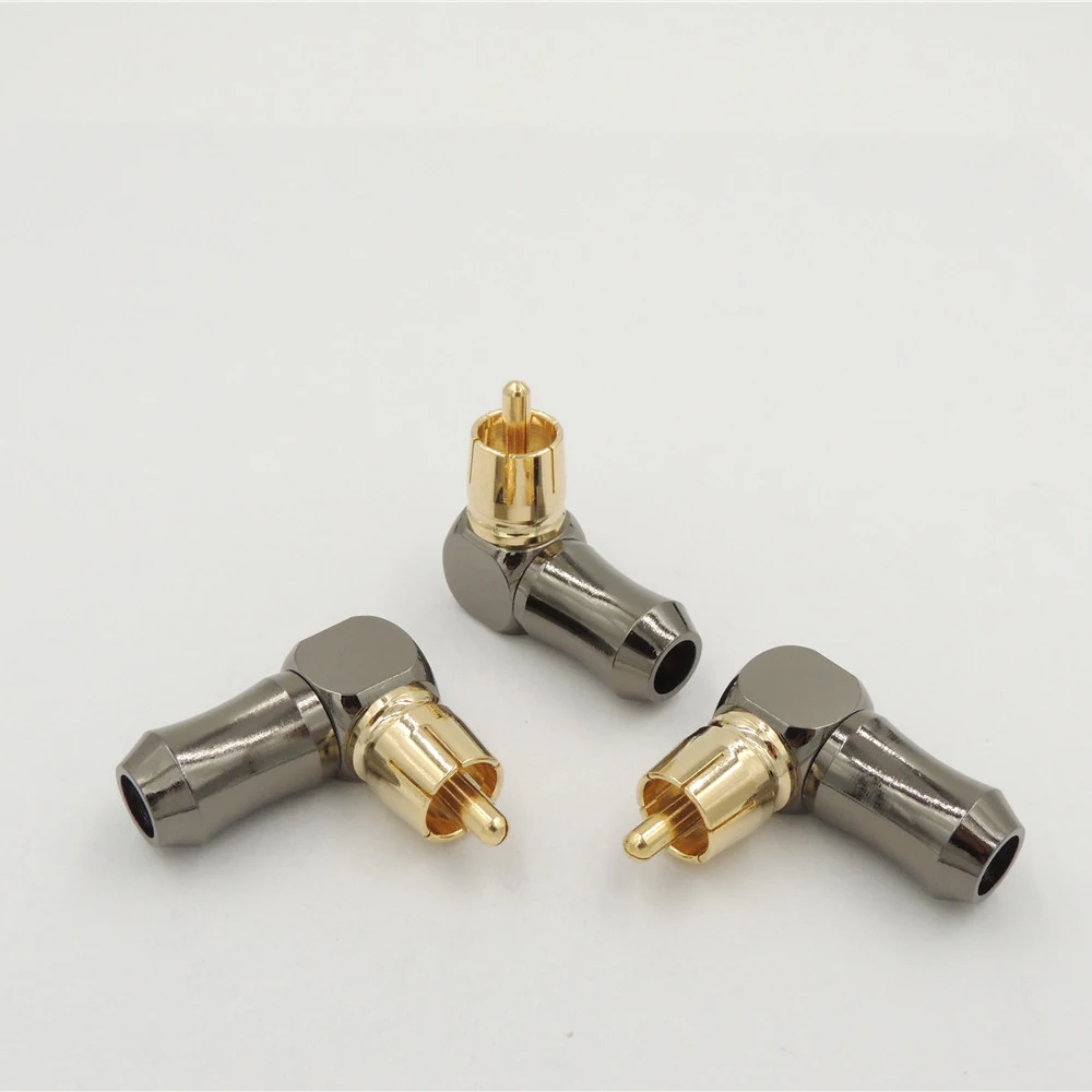 10 шт латунный RCA Прямоугольный штекер Аудио Видео разъем паяльный адаптер|adapter