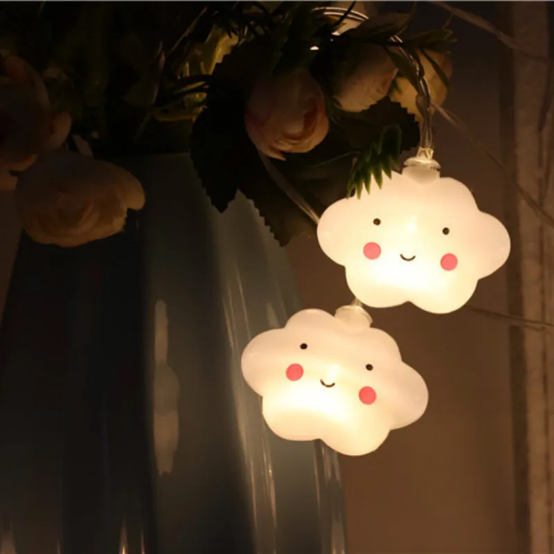 Smiling cloud СВЕТОДИОДНАЯ Гирлянда освещение для помещений украшение праздничной