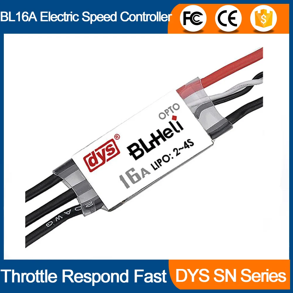 Бесплатная доставка rc части вертолета DYS BL16A Мини 16А BLHeli OPTO ESC 2 4 s для RC Multicopter|esc